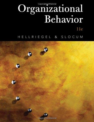 organizational behavior 11th edition don hellriegel, john w. slocum 0324323638, 978-0324323634