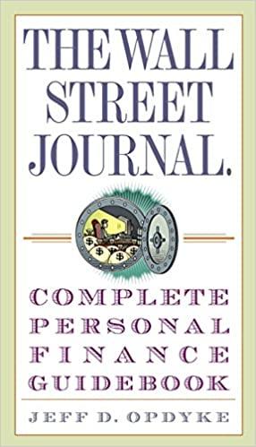 the wall street journal complete personal finance guidebook 1st edition jeff d. opdyke 030733600x,