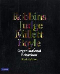 organizational behavior 6th edition stephen p. robbins, timothy a. judge, bruce millett 1442528559,