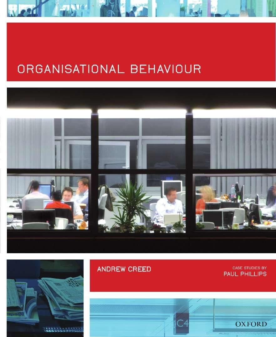 organisational behaviour 1st edition andrew creed 0195572300, 978-0195572308