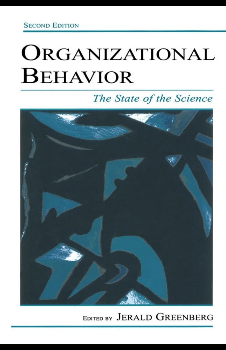 organizational behavior a management challenge 2nd edition linda k. stroh, gregory b. northcraft, margaret a.