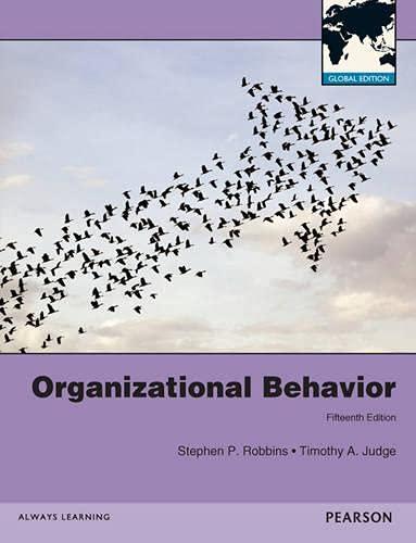 organizational behavior 15th global edition stephen robbins, timothy judge 0273765299, 978-0273765295