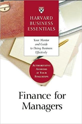 finance for managers 1st edition harvard business school press 1578518768, 978-1578518760