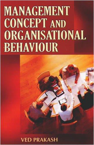 management concept and organisational behaviour 1st edition ved prakash 8126121602, 978-8126121601