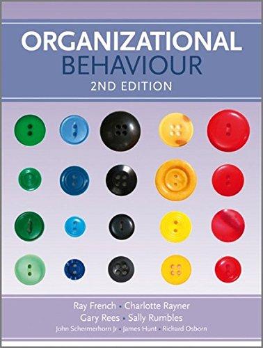 organizational behaviour 2 2nd edition ray french, charlotte rayner, gary rees, sally rumbles 0470710330,