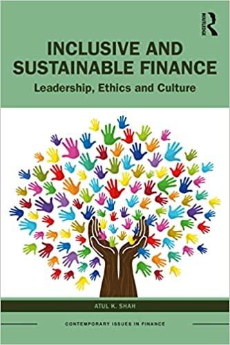 inclusive and sustainable finance leadership ethics and culture 1st edition atul k. shah 0367759403,