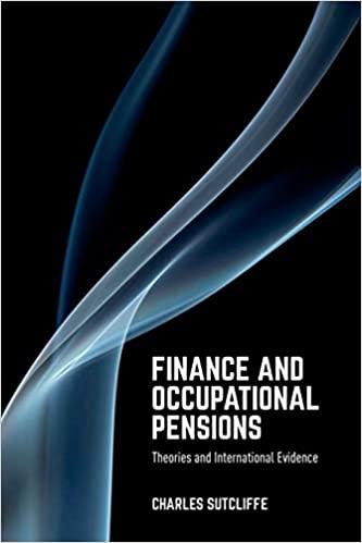 finance and occupational pensions 1st edition charles sutcliffe 1349948624, 978-1349948628