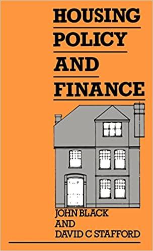 housing policy and finance 1st edition john black, david stafford 0415004195, 978-0415004190