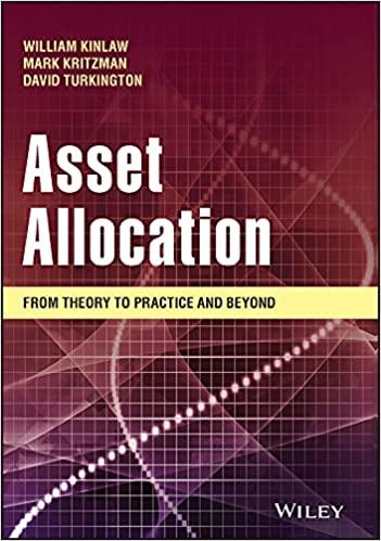 asset allocation from theory to practice and beyond 1st edition mark p. kritzman, william kinlaw, david