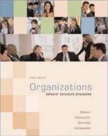 readings in organizations behavior structure processes 3rd edition james l. gibson, james h. donnelly, john