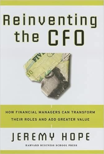 reinventing the cfo how financial managers can transform their roles and add greater value 1st edition jeremy