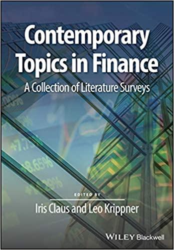contemporary topics in finance 1st edition iris claus, leo krippner 1119565162, 978-1119565161