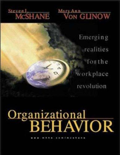 organizational behavior emerging knowledge and practice for the real world 1st edition steven lattimore