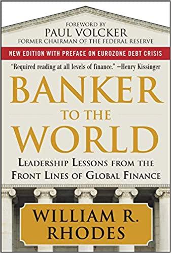 banker to the world 1st edition william rhodes 0071704256, 978-0071704250