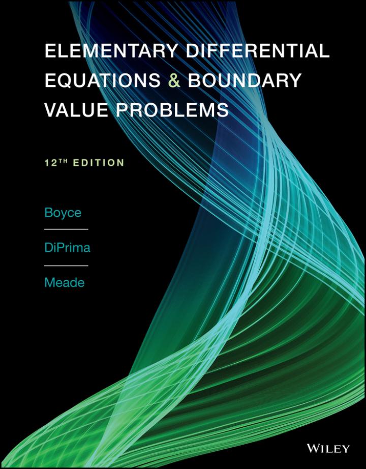 elementary differential equations and boundary value problems 12th edition william e boyce, richard c