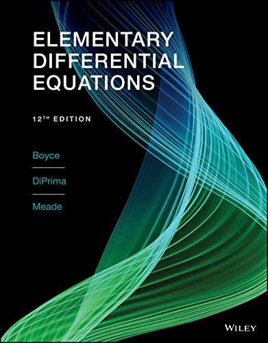 elementary differential equations 12th edition william e boyce, richard c diprima, douglas b meade