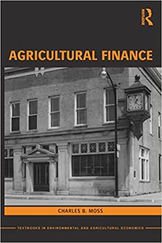 agricultural finance 1st edition charles moss 0415599075, 978-0415599078