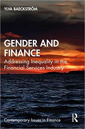 gender and finance 1st edition ylva baeckström 103205557x, 978-1032055572
