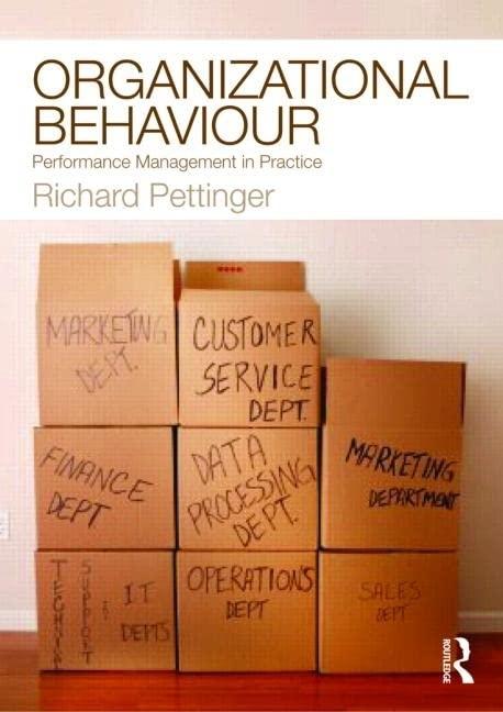 organizational behaviour performance management in practice 1st edition richard pettinger 0415481430,