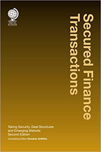 secured finance transactions 2nd edition dominic rm griffiths 1787425142, 978-1787425149