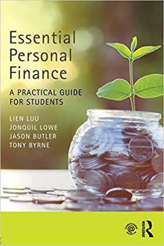 essential personal finance a practical guide for students 1st edition lien luu, jonquil lowe, jason butler,