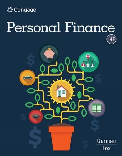 personal finance 14th edition e. thomas garman, raymond e. forgue, jonathan fox 0357901495, 9780357901496