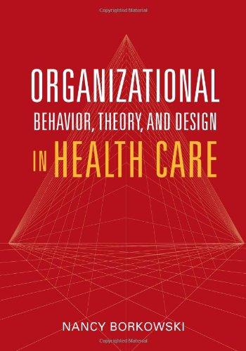 organizational behavior theory and design in health care 1st edition nancy borkowski 0763742856,