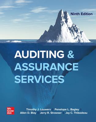 auditing and assurance services 9th edition timothy louwers, penelope bagley, allen blay, jerry strawser, jay