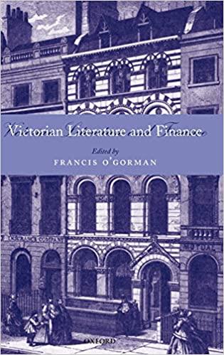 victorian literature and finance 1st edition francis o'gorman 0199281920, 978-0199281923