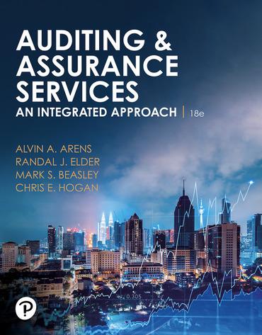 auditing and assurance services an integrated approach 18th edition alvin a. arens, randal j. elder, mark s.