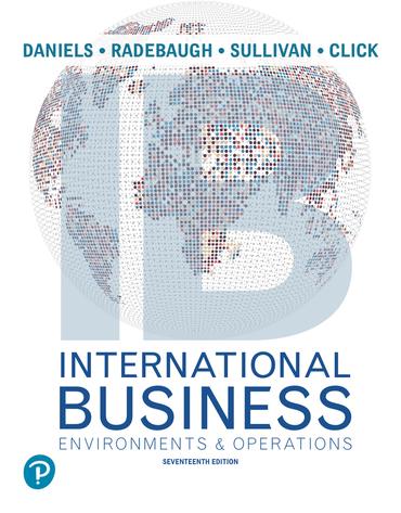 international business 17th edition john d. daniels, lee h. radebaugh, daniel p. sullivan, reid w. click