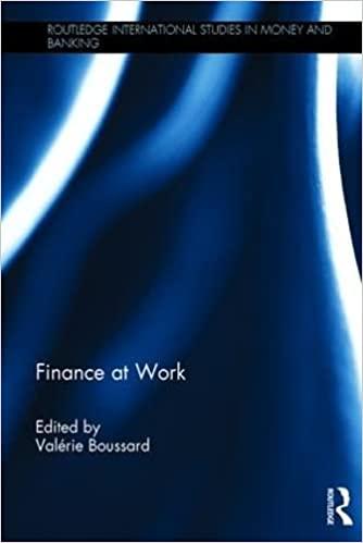 finance at work 1st edition valérie boussard 113820403x, 978-1138204034