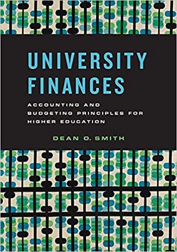 university finances accounting and budgeting principles for higher education 1st edition dean o. smith
