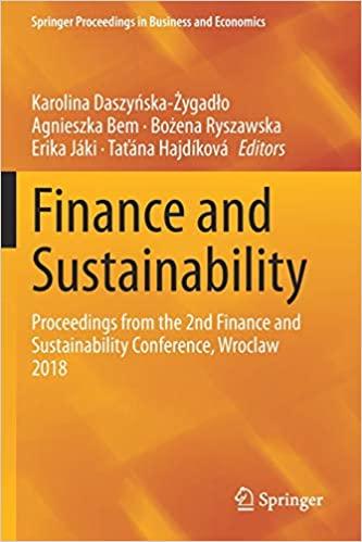 finance and sustainability 1st edition karolina daszyńska-Żygadło, agnieszka bem, bożena ryszawska, erika