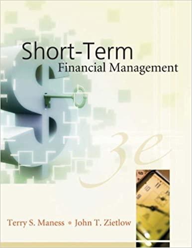 short term financial management 3rd edition terry s. maness, john t. zietlow 0324202938, 978-0324202939