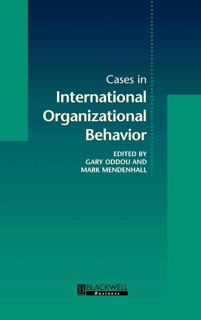 cases in international organizational behavior 1st edition gary oddou, mark e. mendenhall 0631211276,