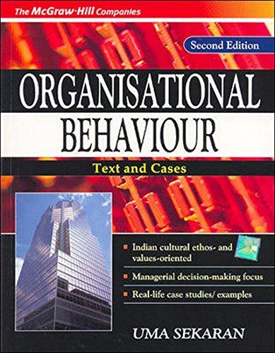 organisational behaviour 2nd edition sekaran uma 0070581908, 9780070581906