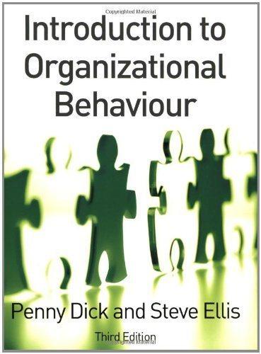 introduction to organizational behaviour 3rd edition steve ellis, penny dick 0077108078, 978-0077108076