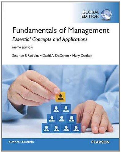 fundamentals of management 9th global edition mary coulter, stephen p. robbins, david a. decenzo 1292056541,