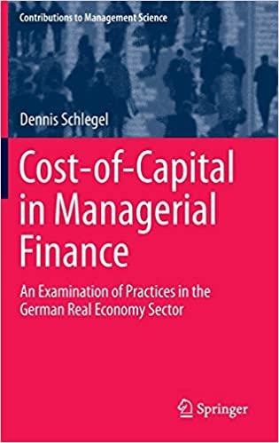 cost of capital in managerial finance 2015th edition dennis schlegel 3319151347, 978-3319151342