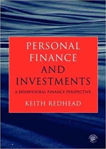 personal finance and investments 1st edition keith redhead 0415428629, 978-0415428620