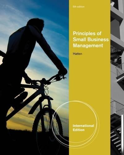 principles of small business management 5th international edition timothy s. hatten 1111525226, 978-1111525224