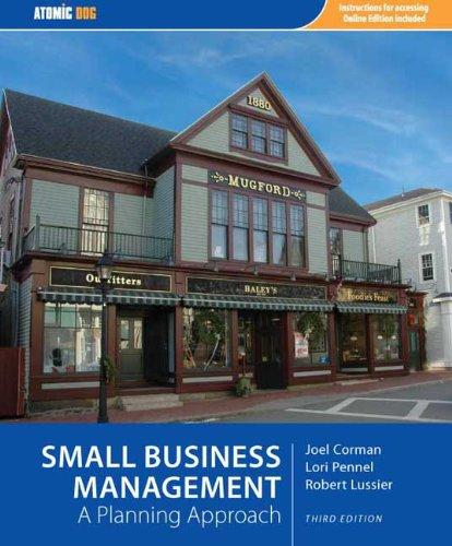 Small Business Management A Planning Approach
