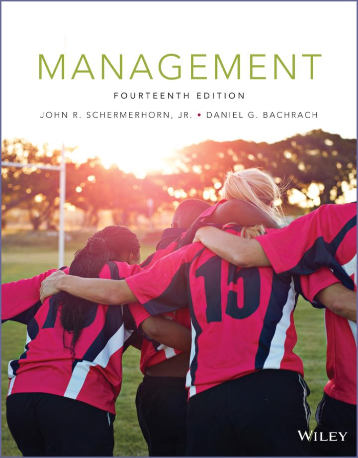 management 14th edition daniel g. bachrach, john r. schermerhorn 1119497655, 9781119497653