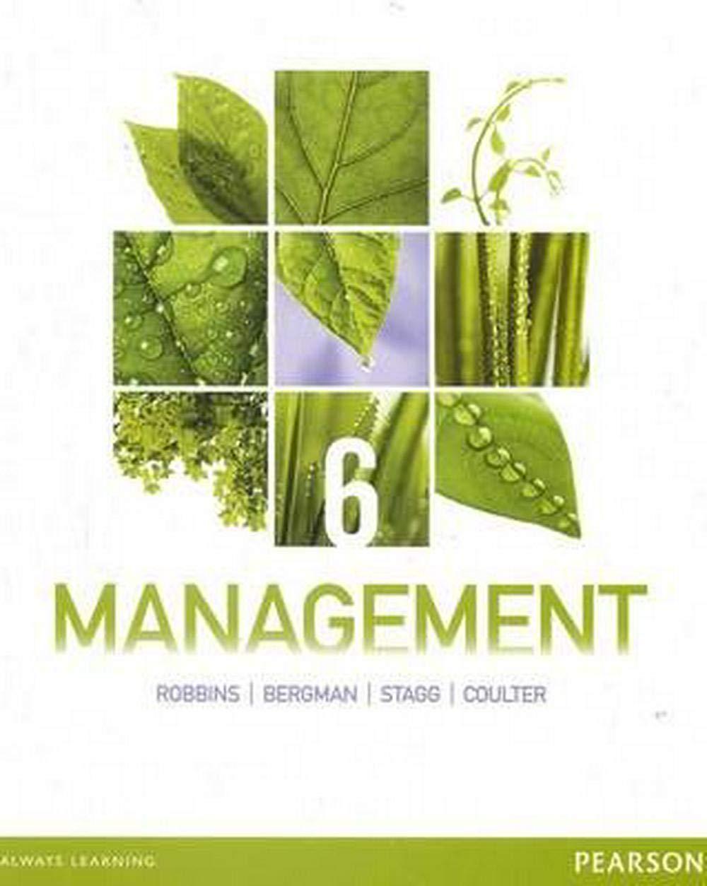 management 6th edition stephen p. robbins, rolf bergman, mary coulter, ian stagg 1442538600, 978-1442538603
