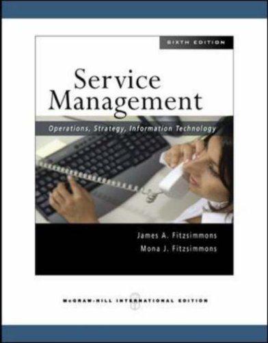 service management operations strategy information technology 6th international edition james a. fitzsimmons,