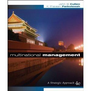 multinational management 4th edition john b. cullen, k. praveen parboteeah 0324545126, 978-0324545128