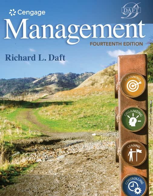 management 14th edition richard l. daft 0357139755, 978-0357139752