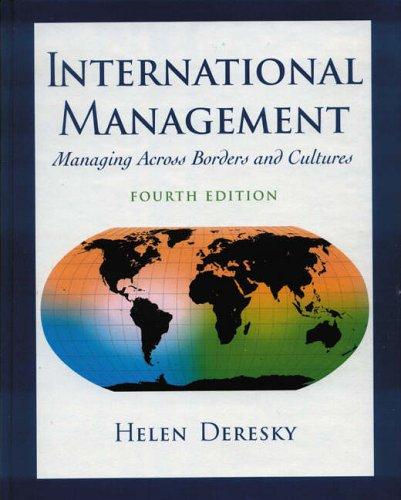 international management managing across borders and cultures 4th edition helen deresky 0130395560,