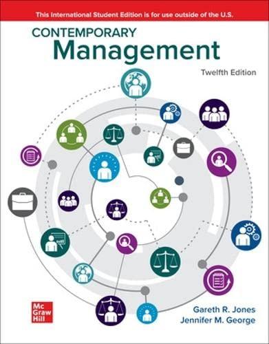 contemporary management 12th international edition jennifer m. george, gareth r. jones 1264972431,